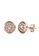 Her Jewellery gold Knob Earrings (Rose Gold) - Made with premium grade crystals from Austria 62EFBACE331180GS_1