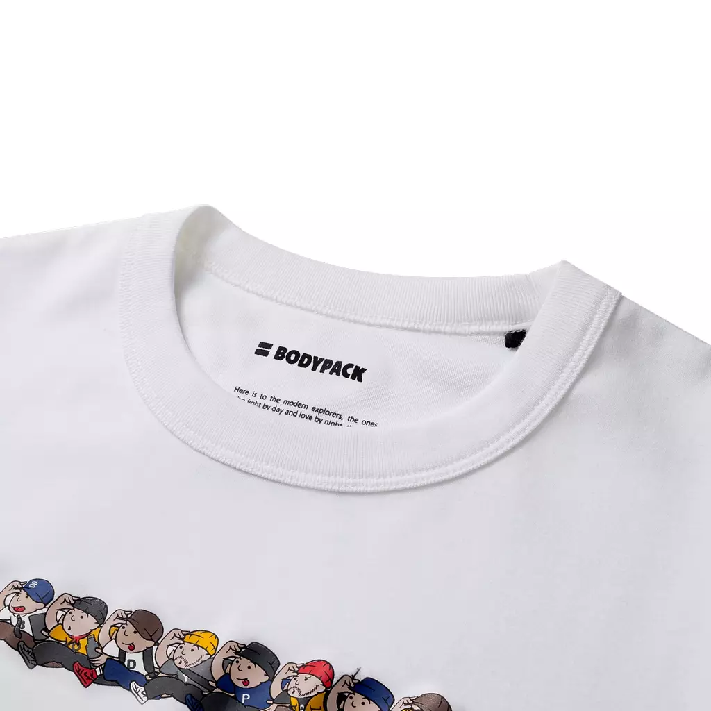 Raya T-Shirt Short Sleeves Baju Kaos Lengan Pendek Relax Comfort - Putih