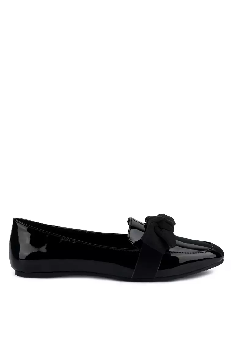 Discount on London Rag  shoes - SKU: Casual Walking Bow Loafers In Black