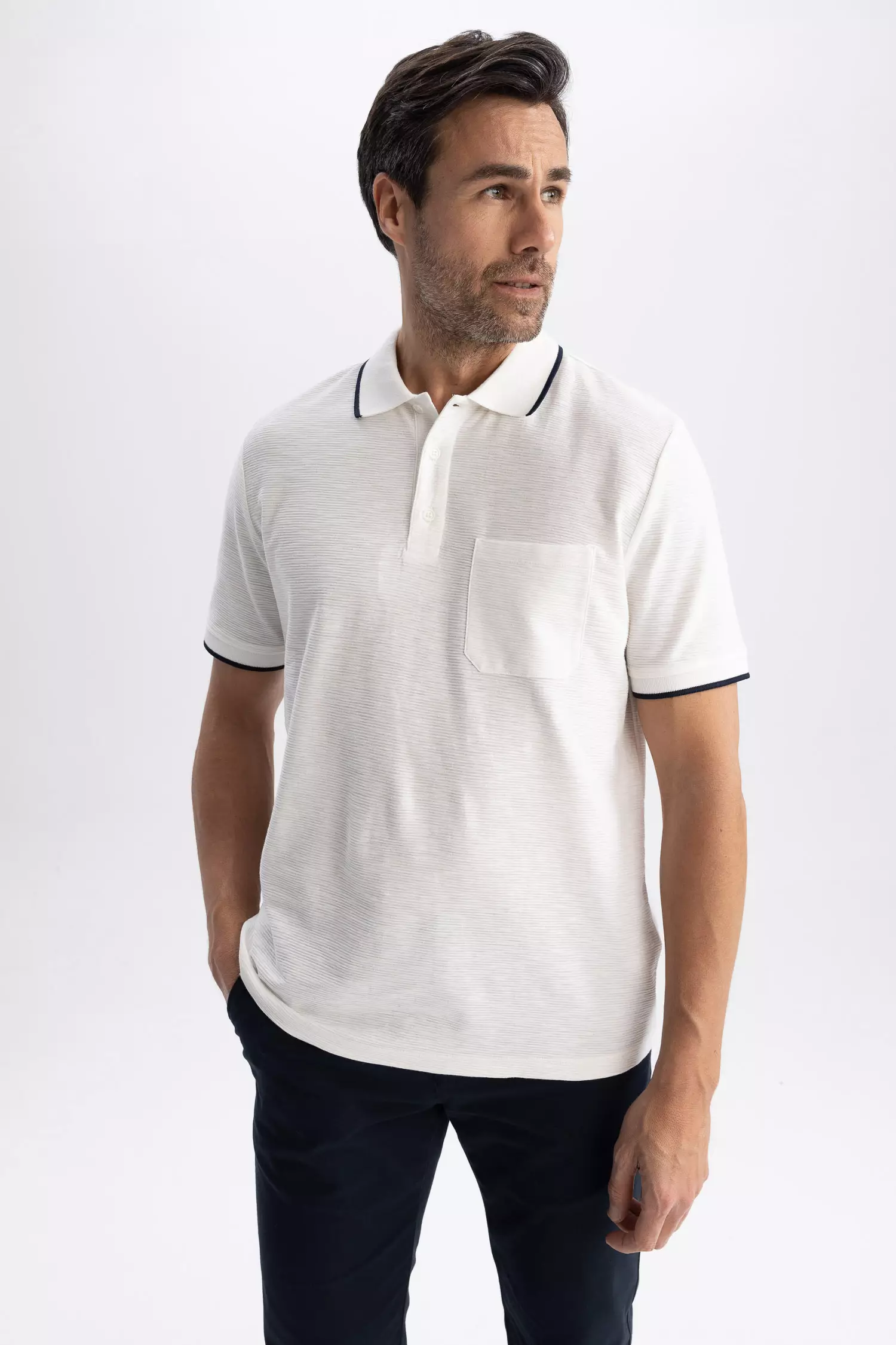 Buy DeFacto Regular Fit Cotton Polo T-Shirt Online | ZALORA Malaysia