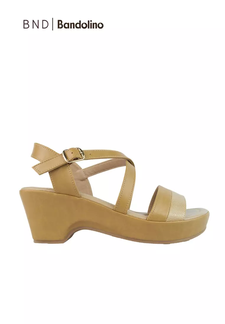 Discount on BND  shoes - SKU: Faye Wedges 82705 Mocha