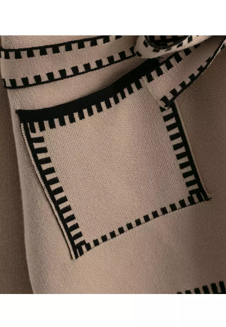 LACE-UP KNIT CARDIGAN – UNOF