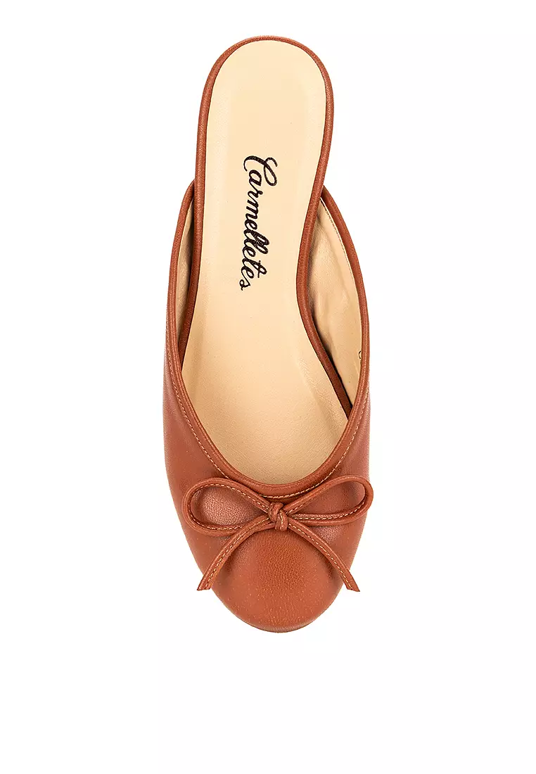Round Toe Flat Mules