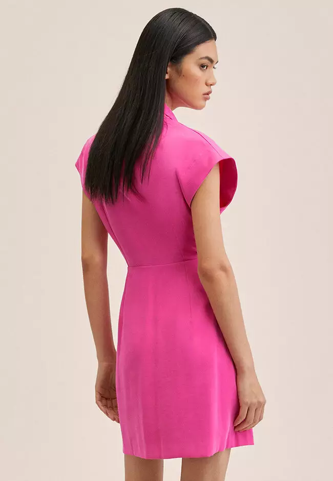 Wrap Neckline Dress