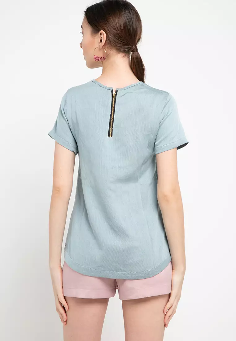 Abel Blouse In Blue-Black