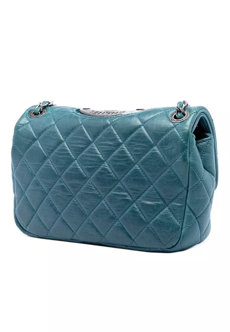 Pre-Loved Chanel Quilted Calfskin Plaque Double Flap