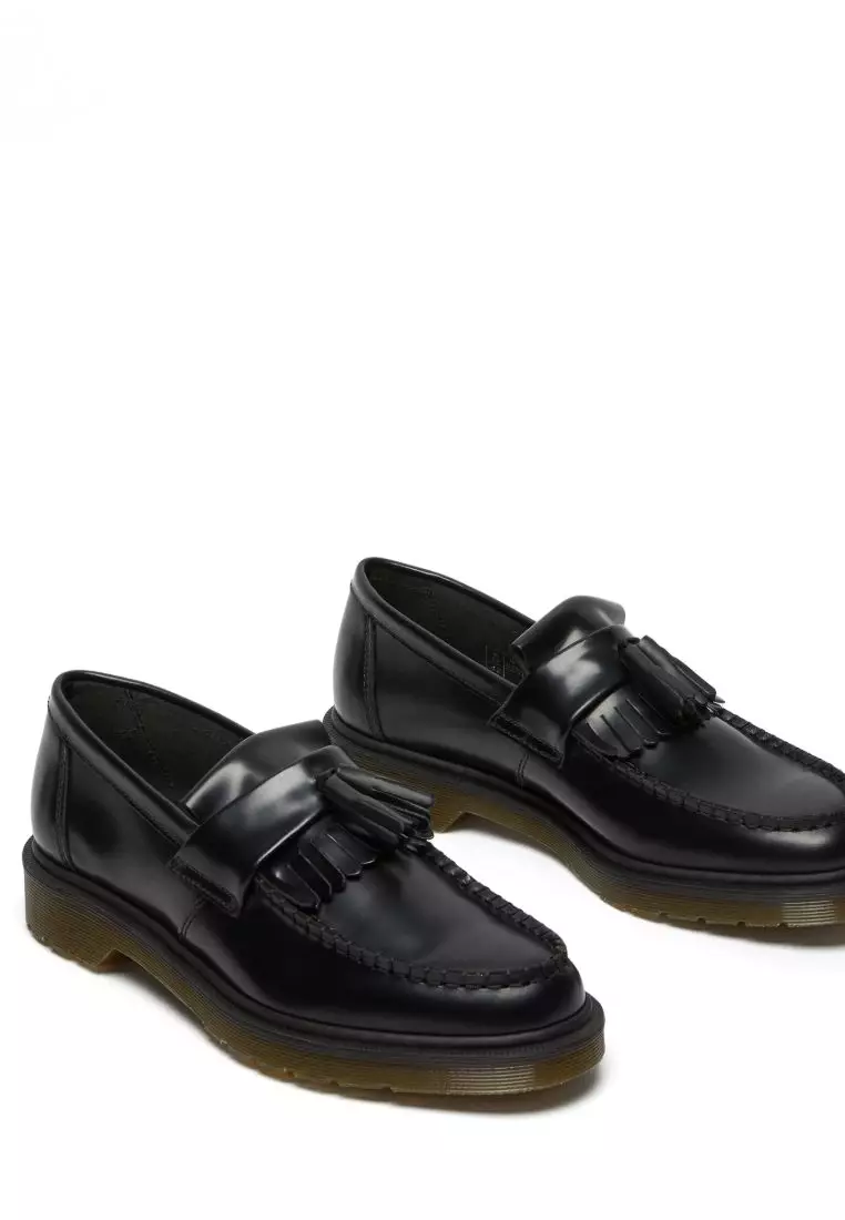 Dr martens black adrian flat shoes hotsell