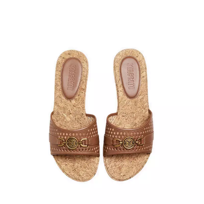 Staccato EYB08-700 Wedges Sandal - Brown