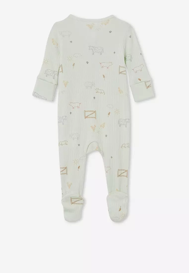 Buy Cotton On Kids Organic Newborn Zip Through Romper 2024 Online