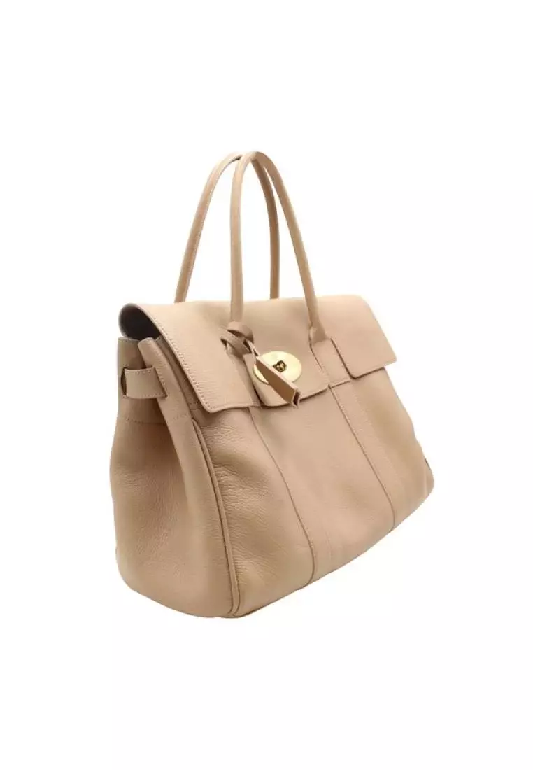 Mulberry beige bayswater discount pebbled leather bag