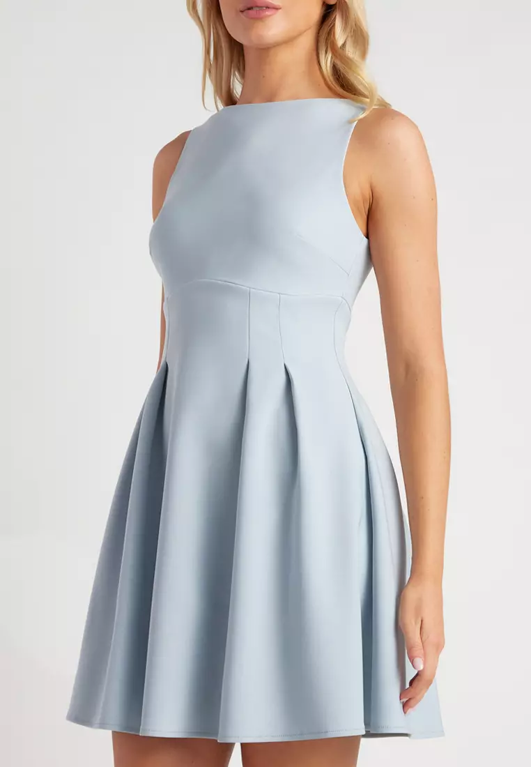 Cinched Waist Detail Mini Dress