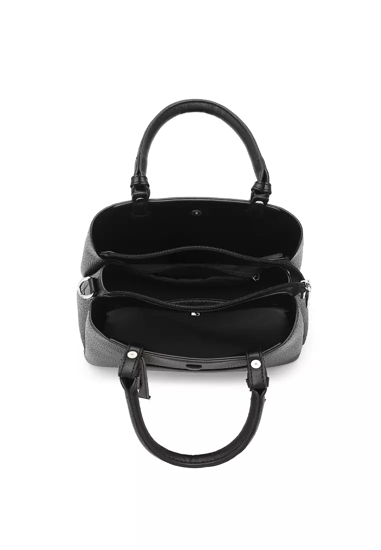 Top Handle Bag / Sling Bag / Crossbody Bag - Black