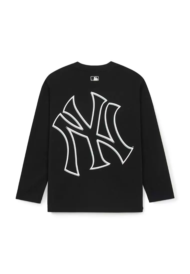 BASIC MEGA LOGO LOOSE FIT LONG SLEEVE T-SHIRTS NEW YORK YANKEES