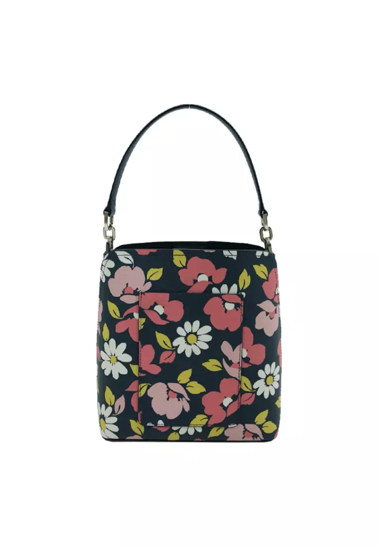 Kate Spade Darcy Fleurette Floral Small Bucket Bag Crossbody