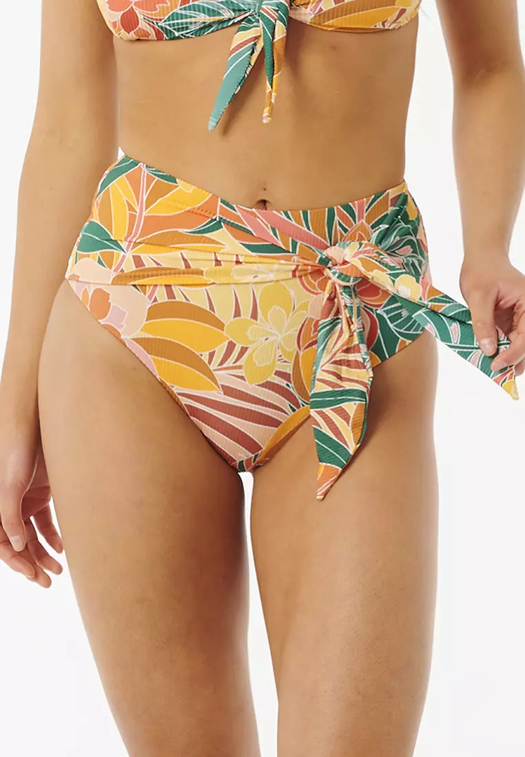 Terry Rib Hi Maui - High Waist Bikini Bottoms for Women
