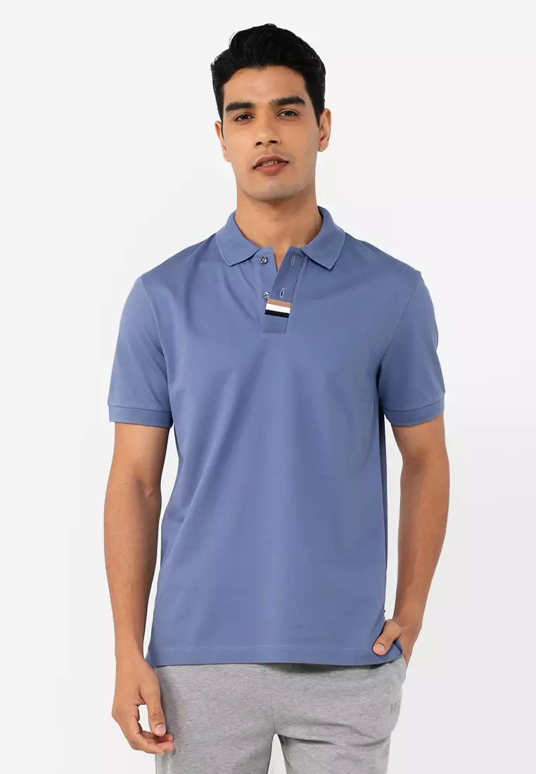 Polo Shirt BOSS Men color Blue