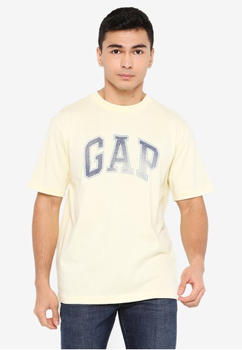GAP yellow Short Sleeves Arch T-Shirt 8F244AAE7C23C0GS_1