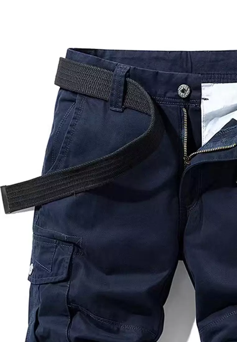 Multi Pockets Cotton Casual Shorts GJL27053