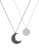Elli Jewelry silver Necklace Partner Half Moon Sun Plated Pair 6FB99AC2BF6438GS_2