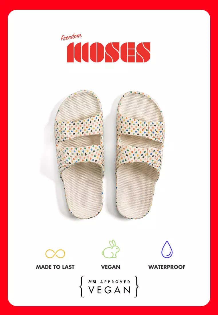 Discount on Freedom Moses  shoes - SKU: Freedom Moses Kids Retro Dots Stone