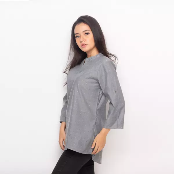 Ahava Assymetrical Top In Grey