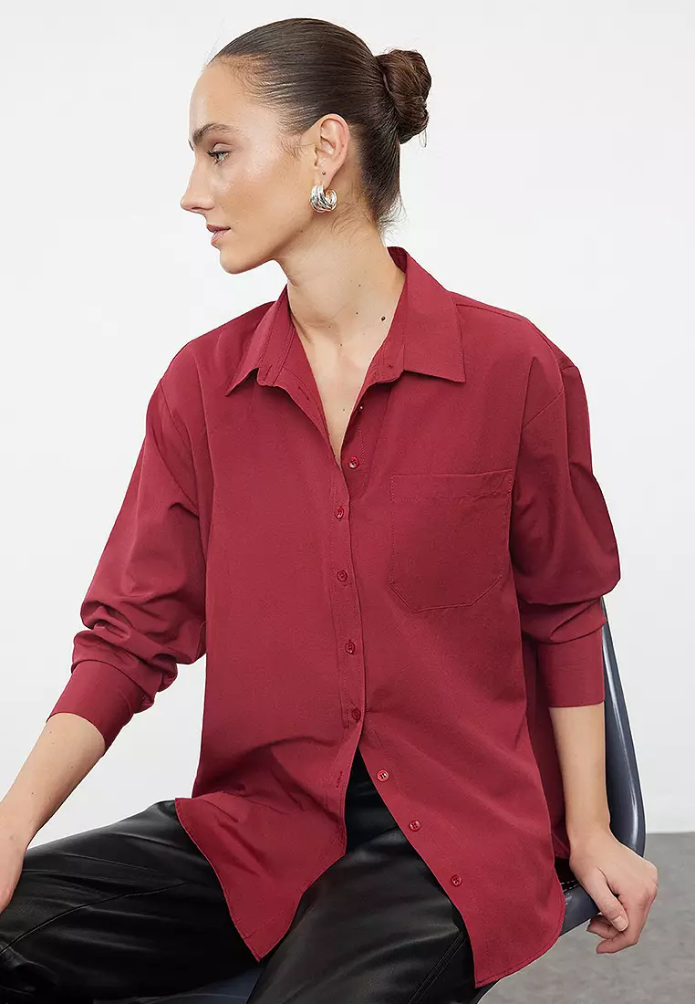 Boyfriend Shirt with One Pocket