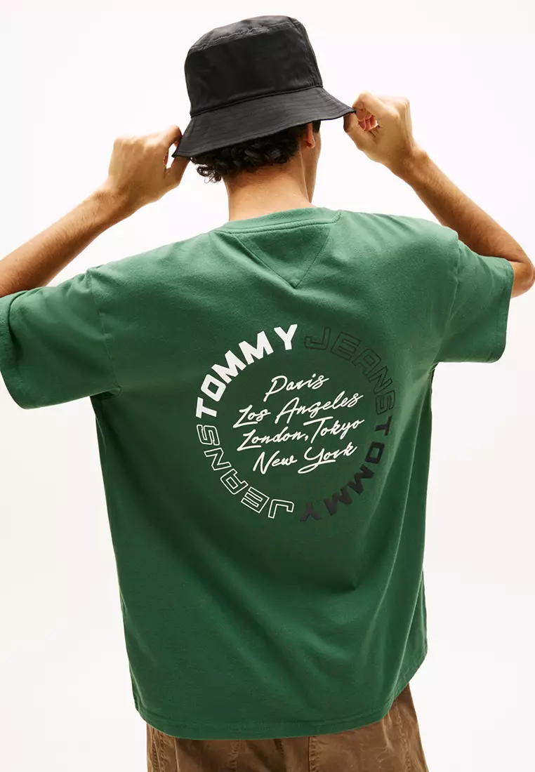 Circular Back Logo Relaxed T-Shirt - Tommy Jeans