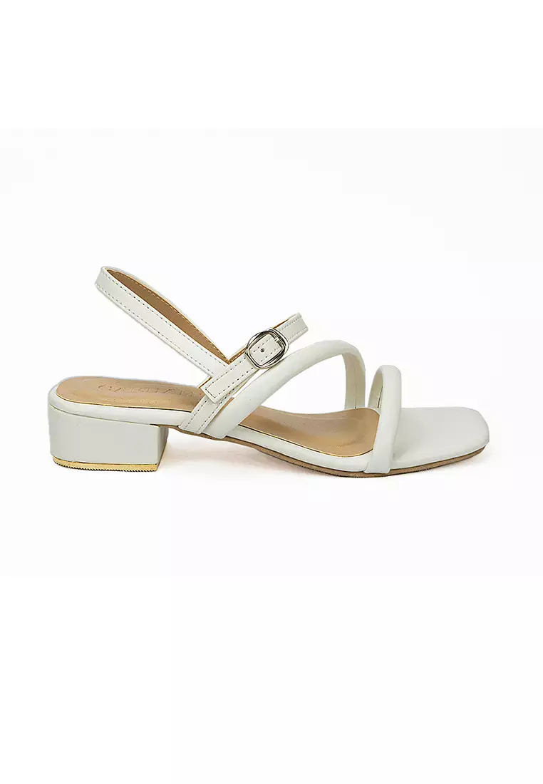 Discount on Cardam's Lifestyle  shoes - SKU: Eclb Ed 00128 White Heeled Sandals