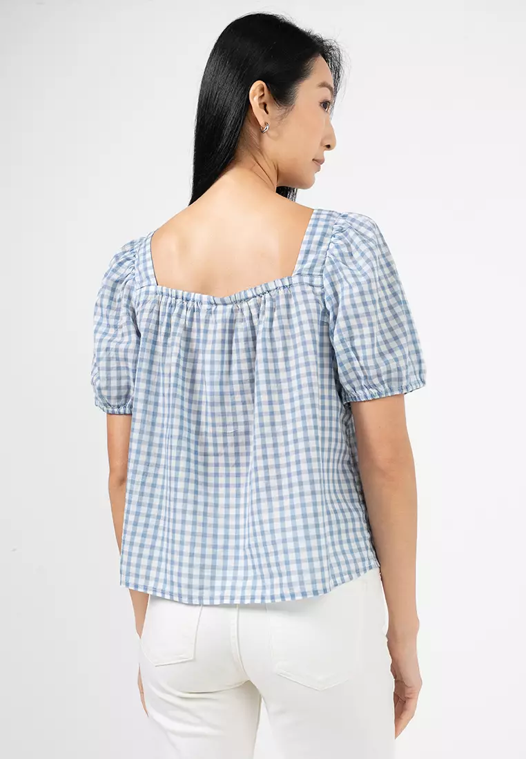 Short Sleeves Bow Tie Top