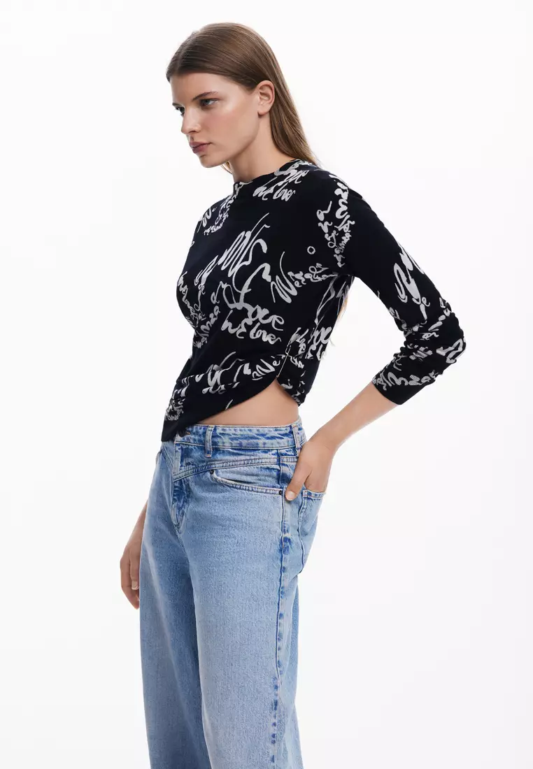Arty print sweater