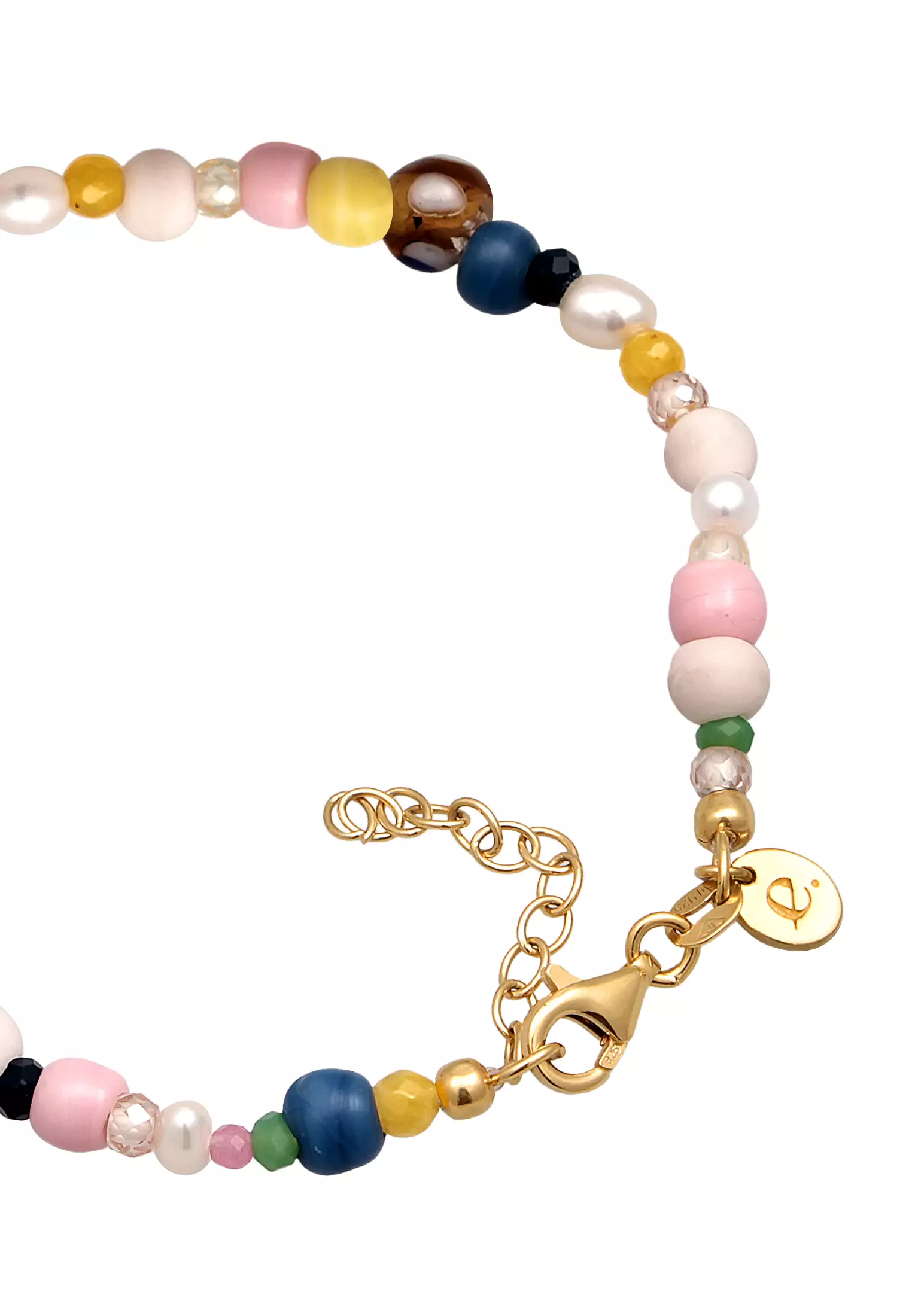 Bracelet Glass Pearls Gemstones Summer Freshwater Cultured Pearl