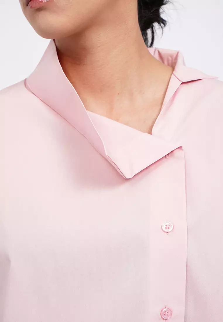 Asymmetric Placket Blouse