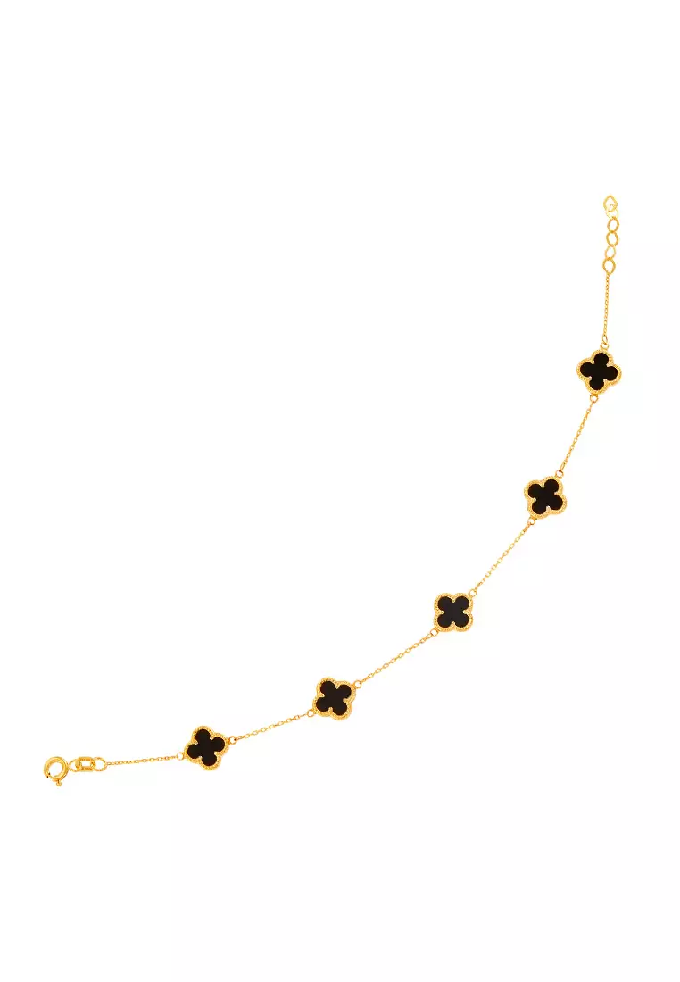 HABIB Black Onyx Bracelet in 585/14K Yellow Gold YOMB00079