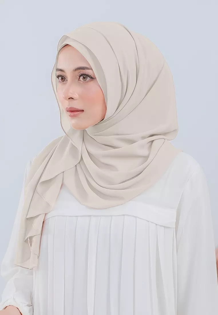 HIJAB INSTAN LUBNA - LIGHT CREAM