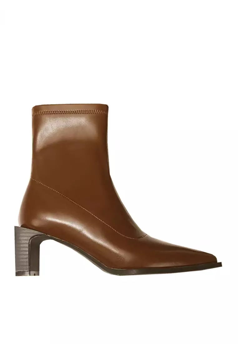 Discount on Twenty Eight Shoes  shoes - SKU: VANSA Slim Stretch Microfiber Leather Ankle Boots VSW-B18596