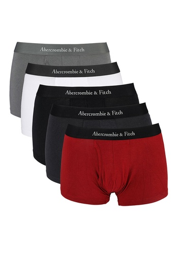 Abercrombie & Fitch grey and multi Multipack Trunks 5252DUS39B617EGS_1