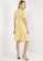 ELLE yellow Flutter Sleeves Geometric Printed Midi Dress CBFFCAAB2C0BC7GS_2