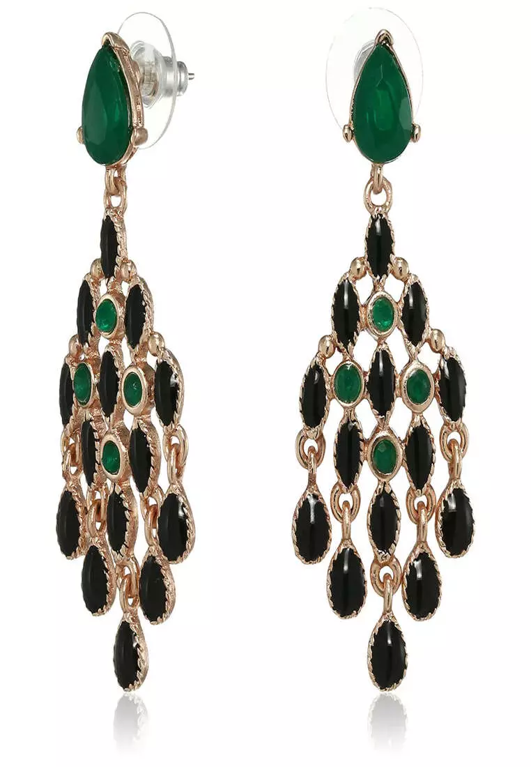 Gold tone clearance chandelier earrings