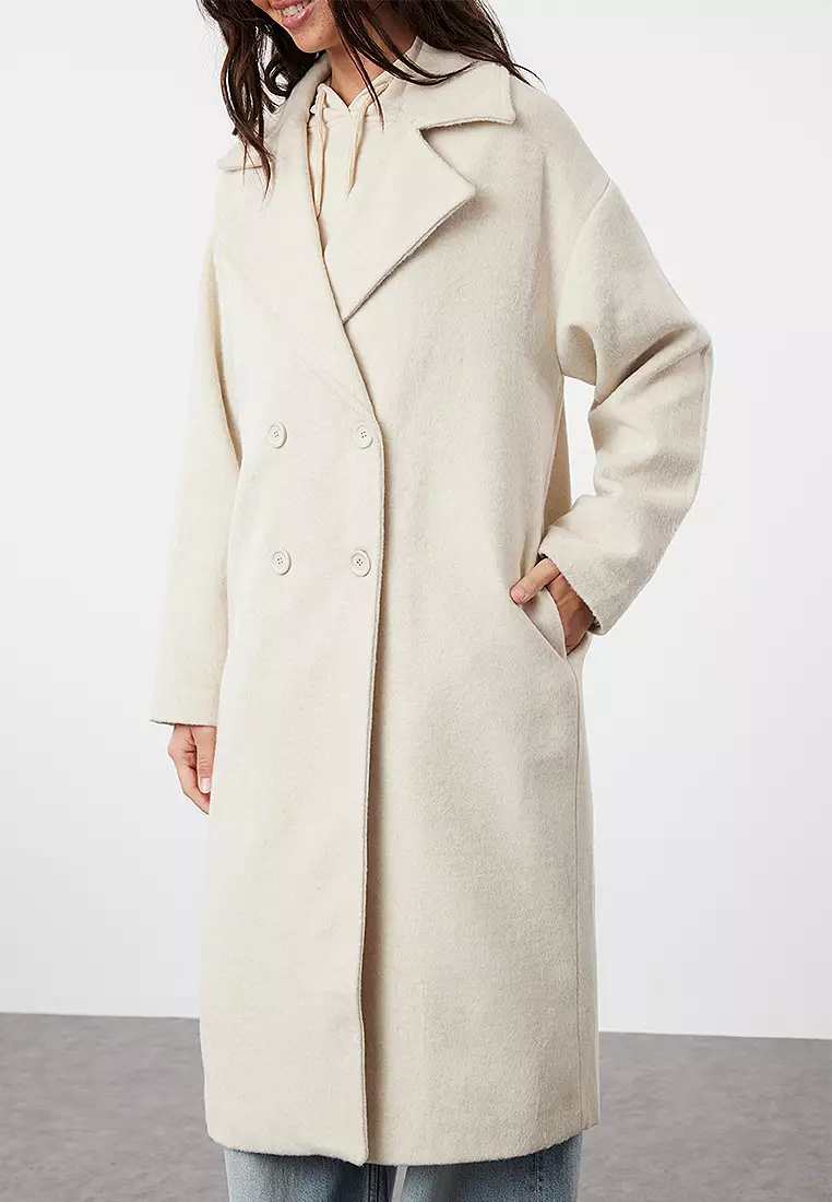 Button Closure Cachet Overcoat