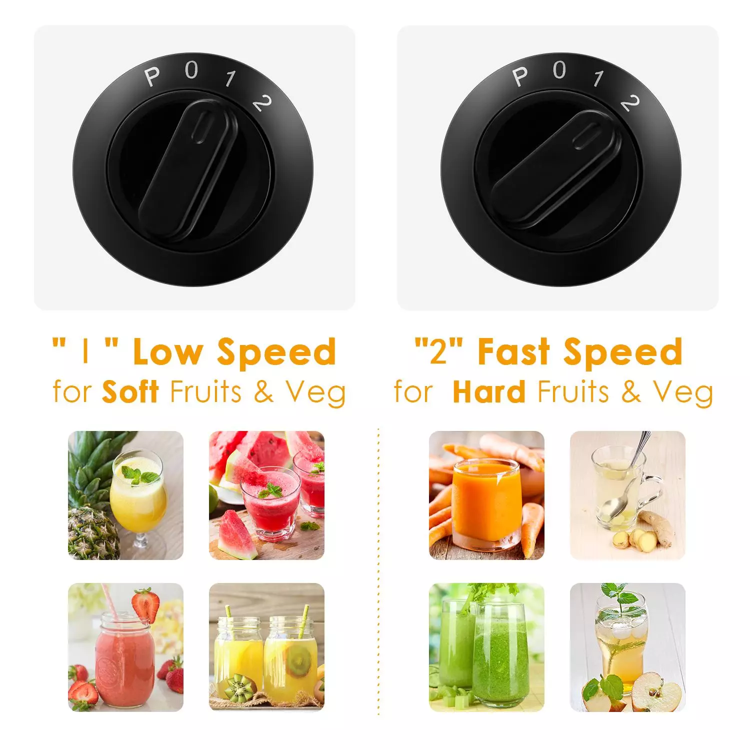 Buy Aicook Aicook AMR526 65mm Wide Mouth Juicer Machine Fruit