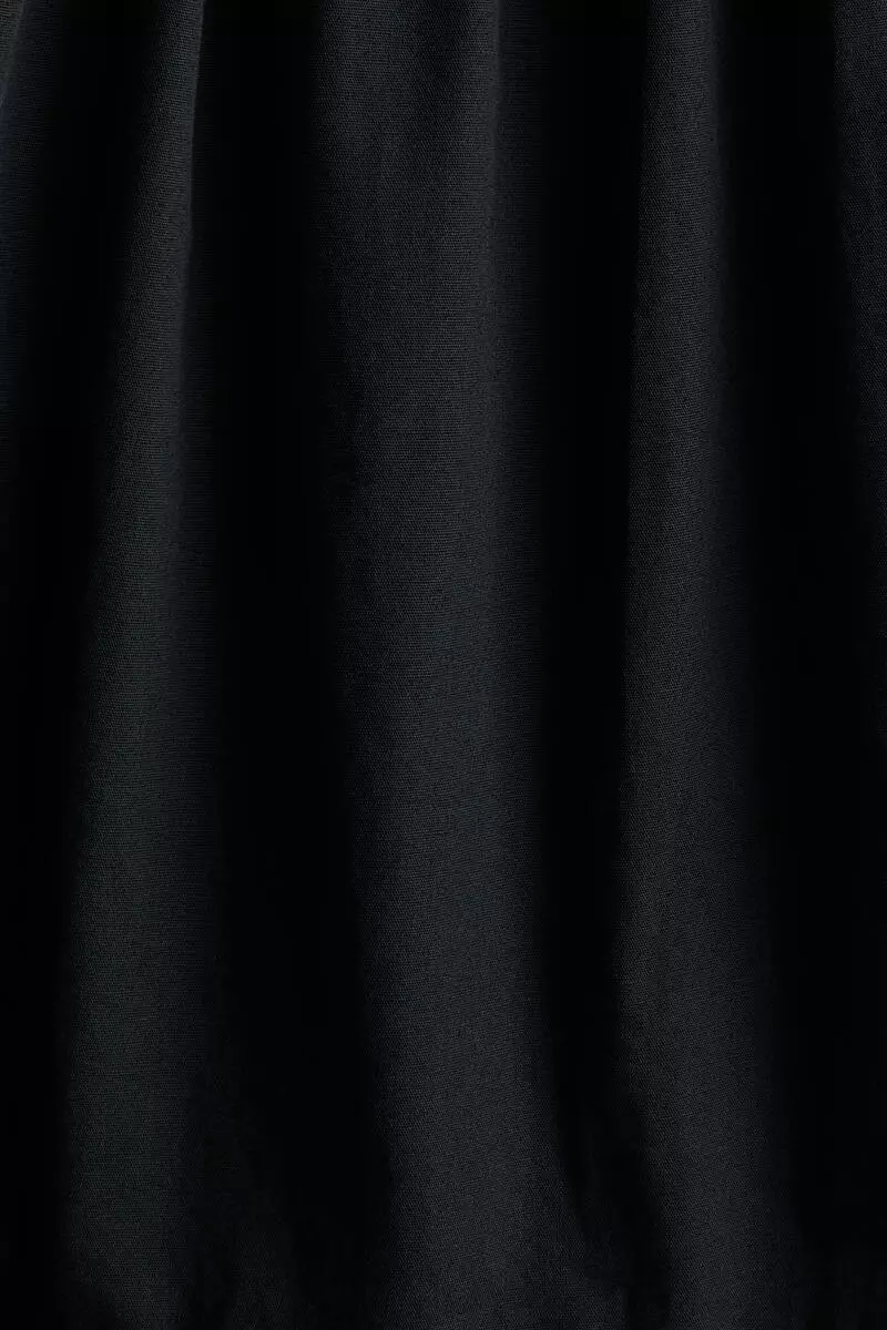 Drawstring-detail cotton dress