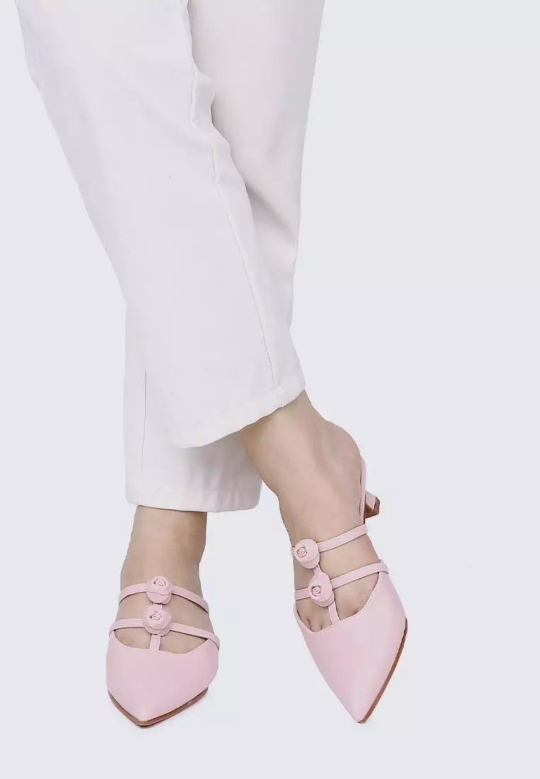Enchantée Comfy Heels In Pink