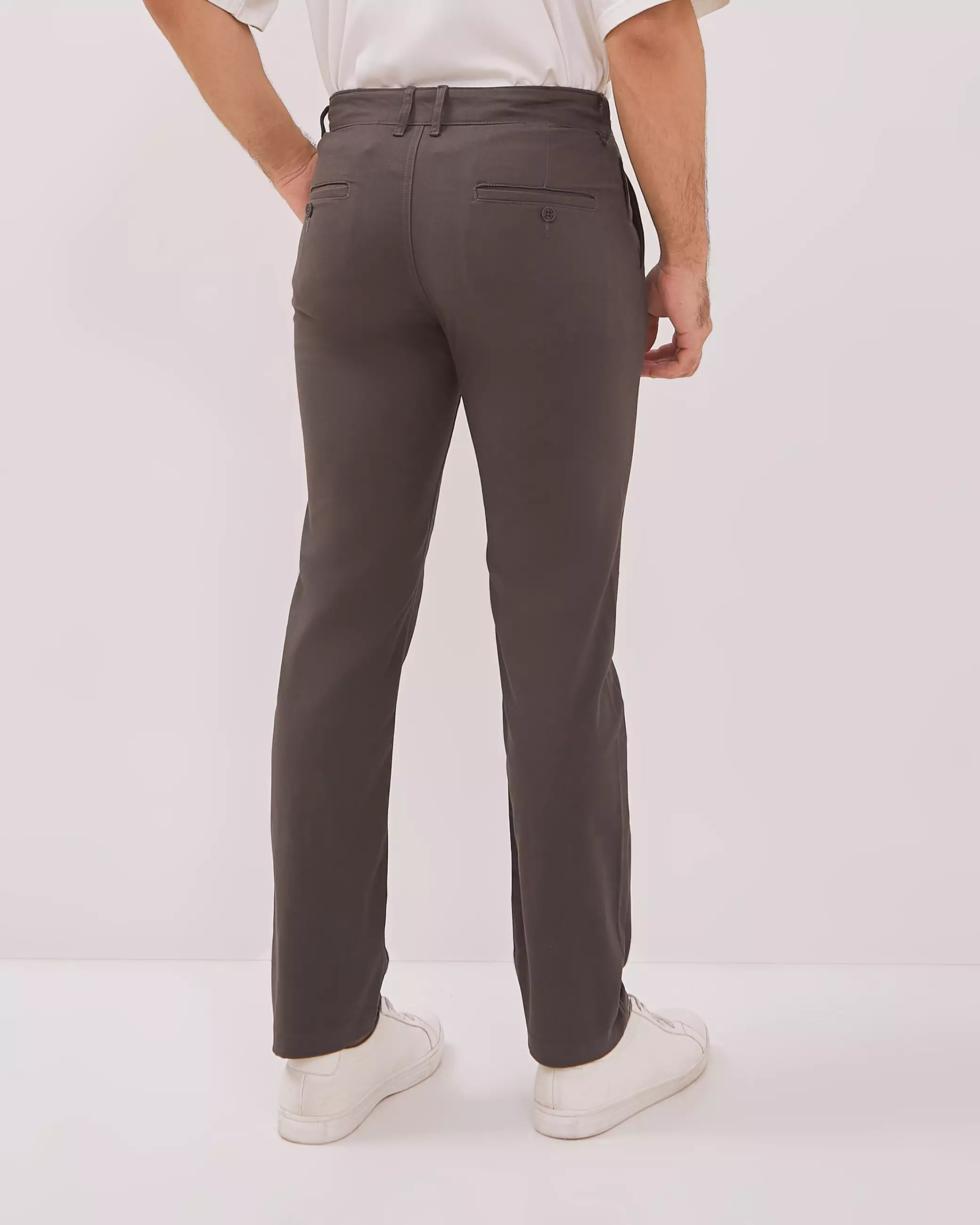 AMK Celana Chino Pria Panjang PT Jeno Lp Dark Grey