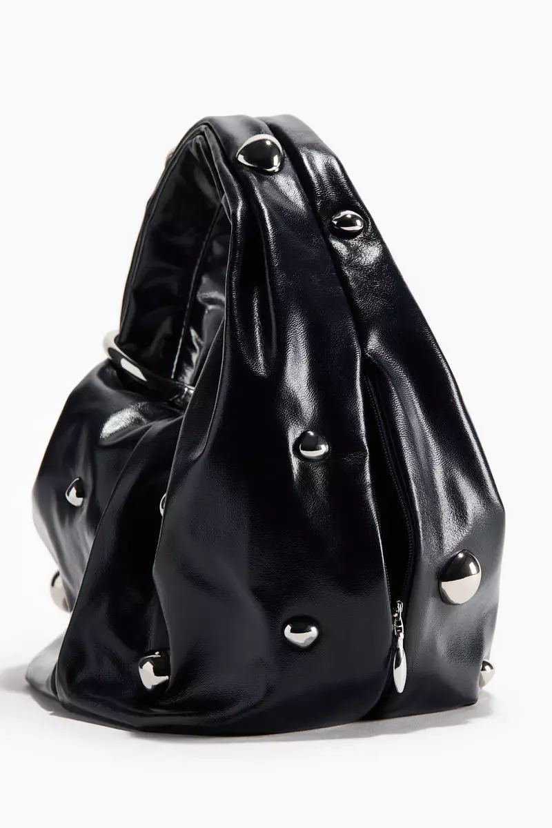 Metal-detail handbag