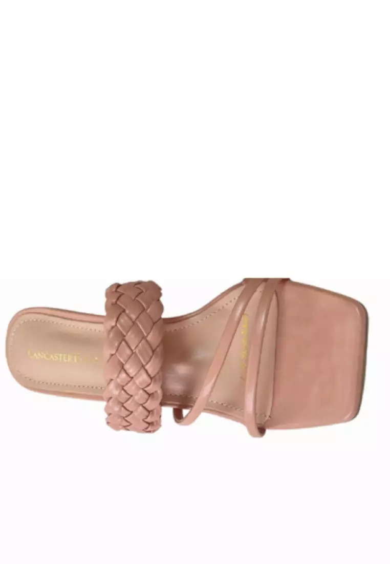 Lancaster Polo Women/Lady Open Toe Slip On Sandal Heels