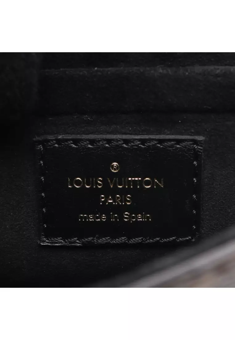 Pre-Loved Louis Vuitton Camera Box monogram reverse Handbag PVC leather Brown 2WAY