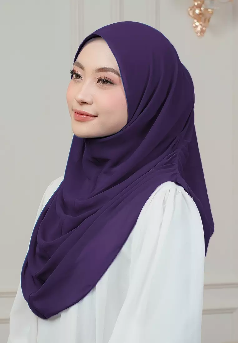 HIJAB INSTAN AURORA - DARK PURPLE