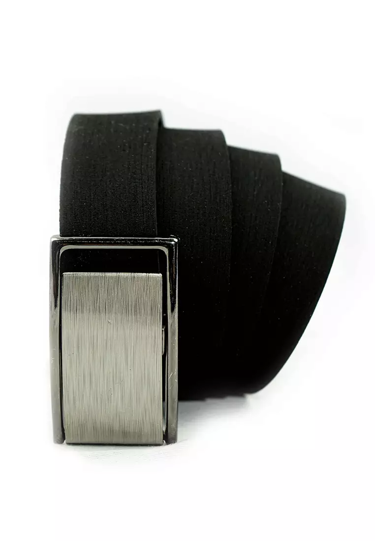 Houseofcuff Ikat Pinggang Kulit Belt Leather Gesper Pria Hitam P