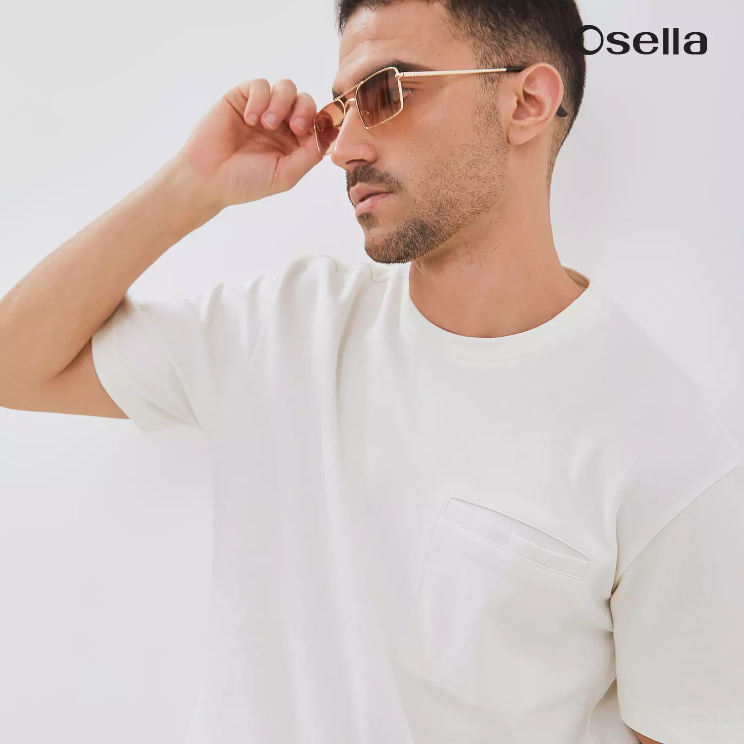 Osella Heavyweight Cotton Relaxed Fit T-Shirt 2071501988 | Atasan Kaos Lengan Pendek Pria