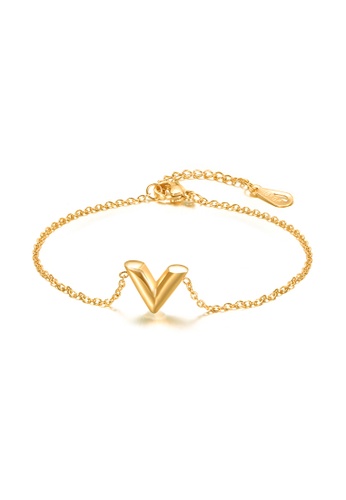 CELOVIS gold CELOVIS - Victoria V-Shape Bracelet in Gold F95FAACB38EFA6GS_1